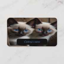 Customizable Business Card For Cattery 