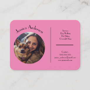 Customizable Business Card For Pet Sitter