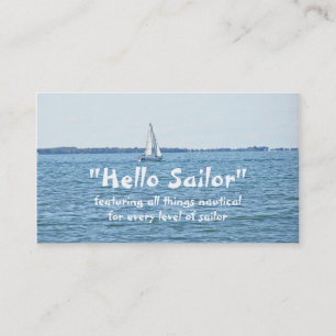 Customizable Business Card, NAUTICAL THEME Business Card