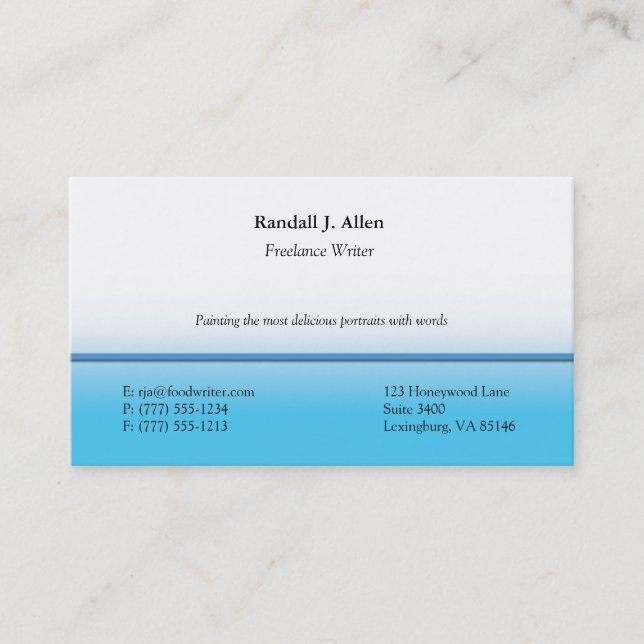 Customizable Business Cards by MDillon Designs (Front)