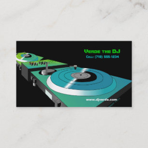 Customizable Business Cards (DJ Theme)