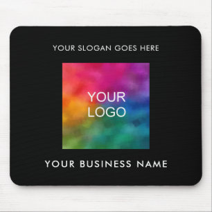 Customizable Business Company Logo Add Your Text Mouse Pad