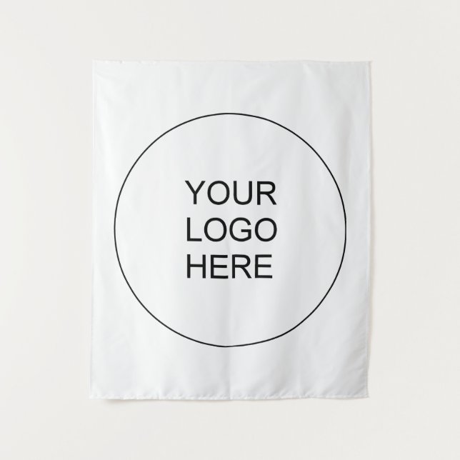 Customizable Business Company Logo Template Medium Tapestry (Front)