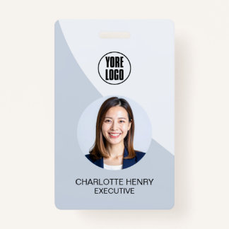 Customizable Business ID Card | Minimal Employee  Badge