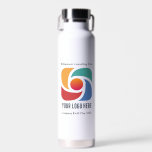 Customizable Business Logo Company Marketing Water Bottle<br><div class="desc">Simple,  chic marketing water bottle for a modern business or corporation looking for a client gift for customers or employees. Add your custom corporate logo and name.</div>