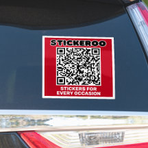 Customizable Business Promotion QR Code Car Decal 
