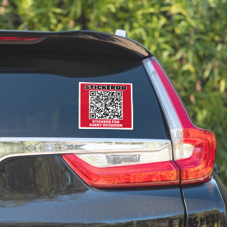 Customizable Business Promotion QR Code Car Decal