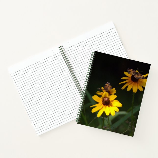 Customizable Butterflies and Wildflowers Notebook  (Inside)