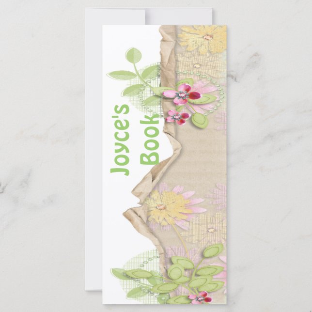 Customizable Butterfly Bookmark Book Mark (Front)