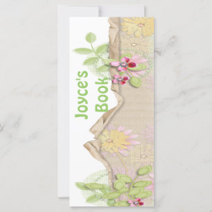 Customizable Butterfly Bookmark Book Mark