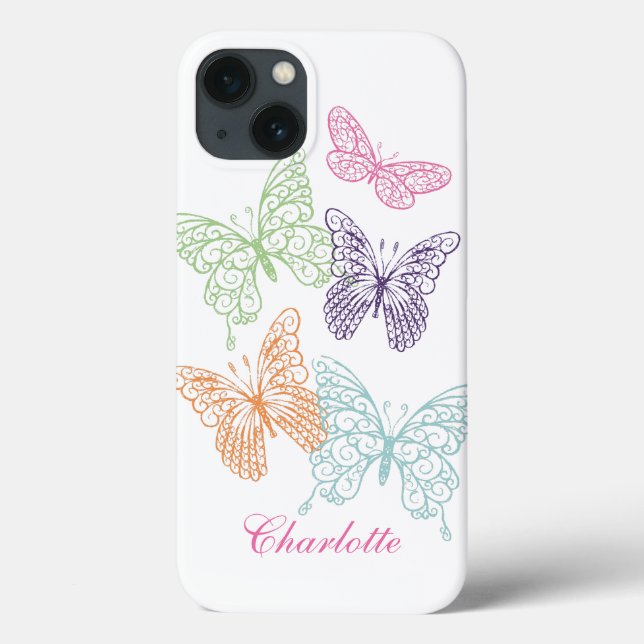 Customizable Butterfly iPhone Case (Back)