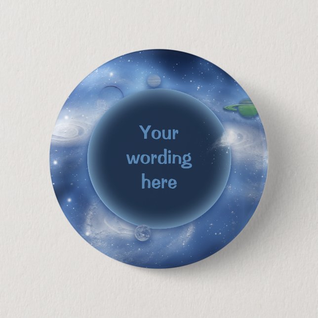 Customizable buttons & badges - space fantasy (Front)