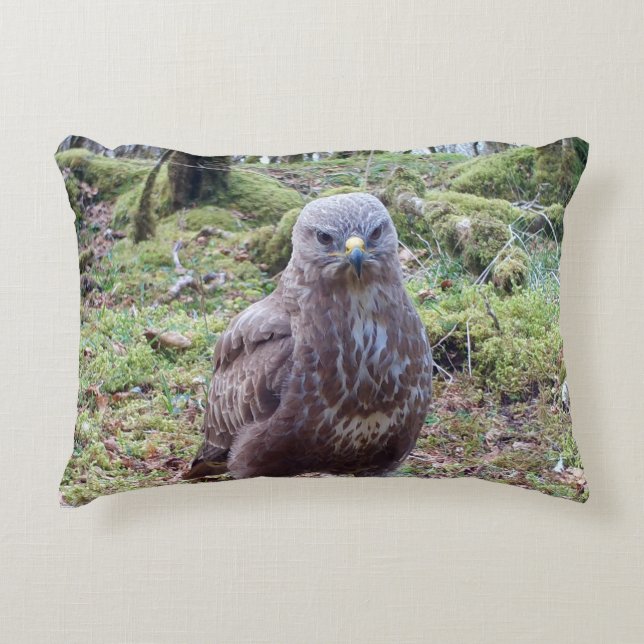 Customizable Buzzard With Attitude Cushion (Front)