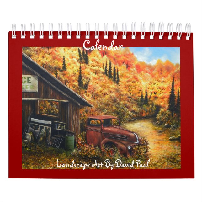 Customizable Calendar with Art by David Paul (Cover)