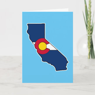 Customizable California Colorado greeting card