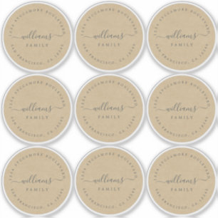 Customizable Calligraphy Kraft 6 cm 2.36 inch