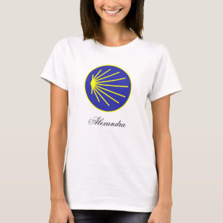 Customizable Camino Pilgrim Scallop Shell T-Shirt