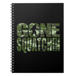 Customizable Camo Gone Squatchin Notebook