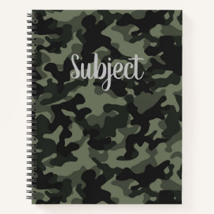Customizable Camouflage Notebook