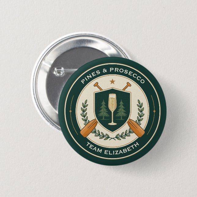 Customizable Camp Bachelorette Weekend 2 Inch Round Button (Front & Back)