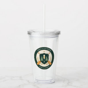 Customizable Camp Bachelorette Weekend Acrylic Tumbler