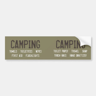 Customizable Camping Organization Labels