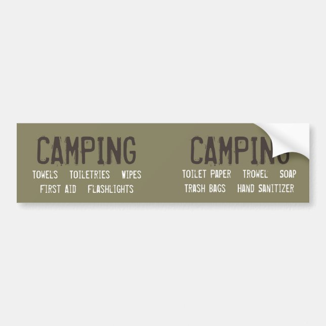 Customizable Camping Organization Labels (Front)