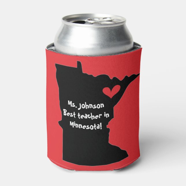 Customizable Can Cooler, Best Teacher Cooler (Can Front)