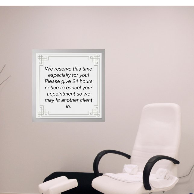 Customizable Cancellation notice/policy Poster (Creator Uploaded)