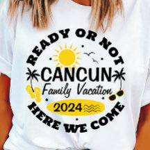 Customizable Cancun Family Vacation T-shirt