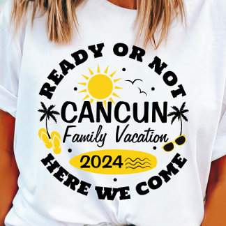 Customizable Cancun Family Vacation T-shirt