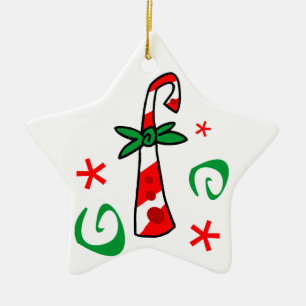 Customizable Candy Cane Keepsake Ornament