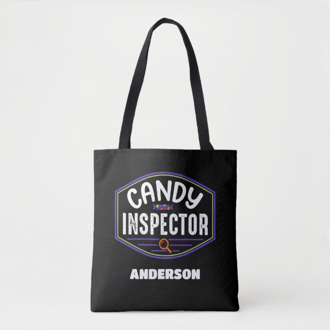 Customizable Candy Inspector Trick or Treat Bag (Front)