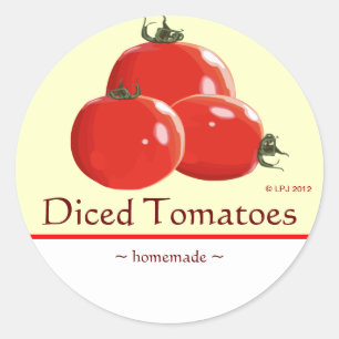Customizable Canned Tomatoes Label