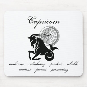Customizable Capricorn traits Greek-style Zodiac Mouse Pad