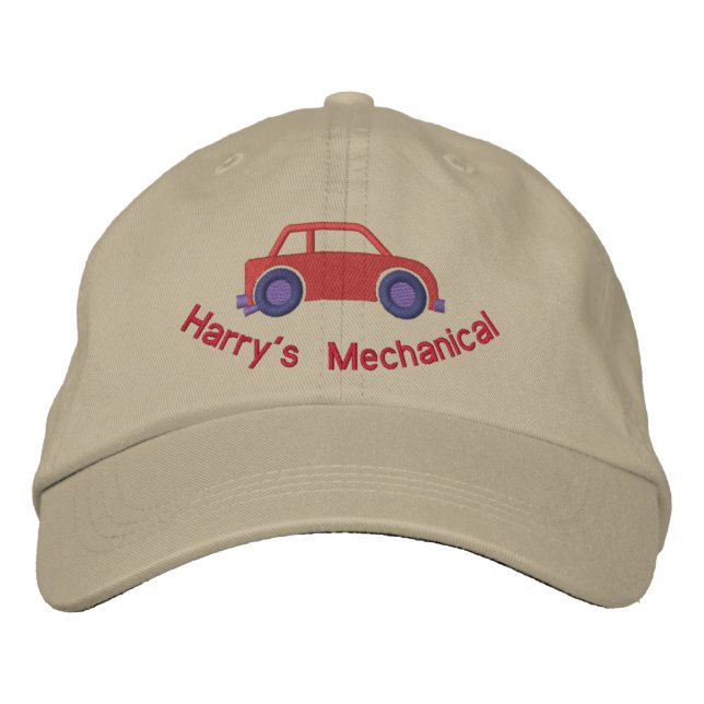 Customizable Car Lover or Mechanics Hat (Front)