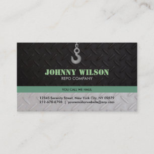 Customizable Car Repossesions Business Cards