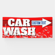 Customizable Car Wash Bold Bubbly Advertising 