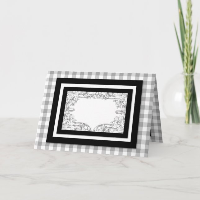 Customizable Card Classic Design Blank Inside (Front)