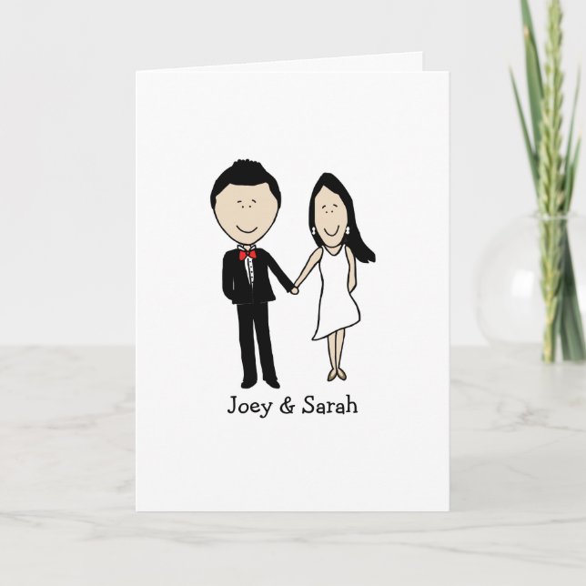Customizable card- classy couple card (Front)