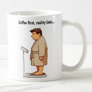 Customizable Cartoon Weight Scale Coffee Mug