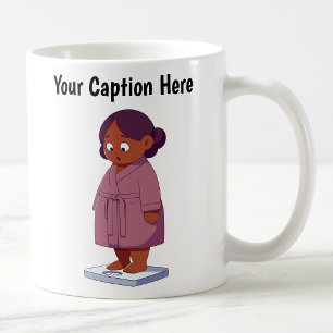 Customizable Cartoon Weight Scale Coffee Mug