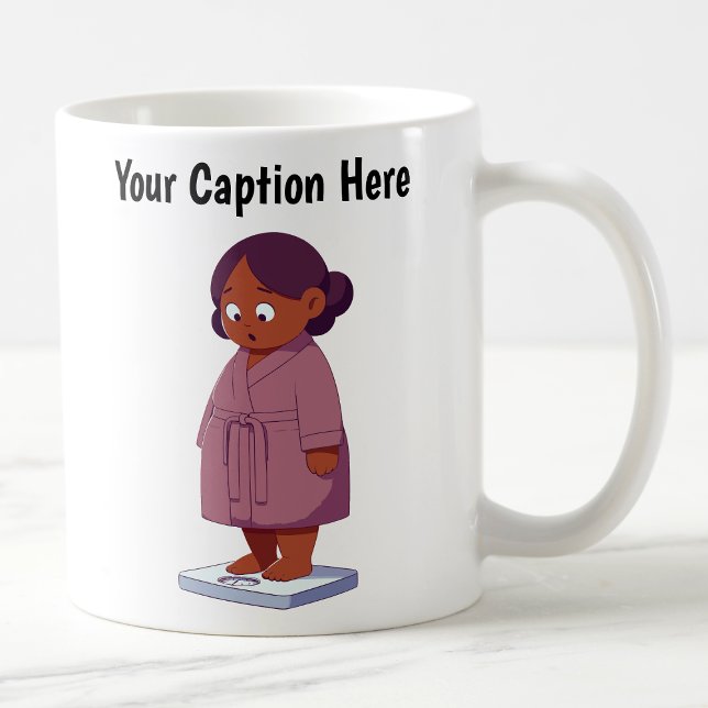 Customizable Cartoon Weight Scale  Coffee Mug (Creator Uploaded)