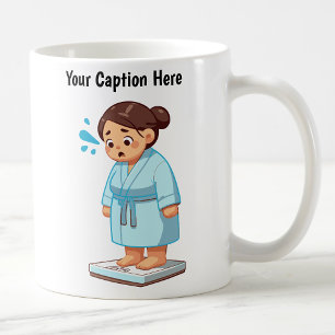 Customizable Cartoon Weight Scale Coffee Mug