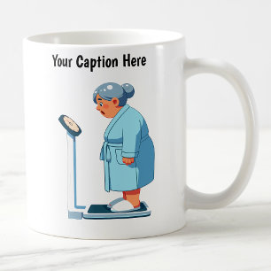 Customizable Cartoon Weight Scale Coffee Mug