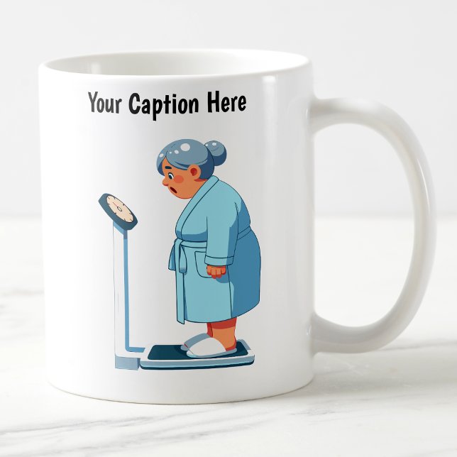 Customizable Cartoon Weight Scale  Coffee Mug (Creator Uploaded)