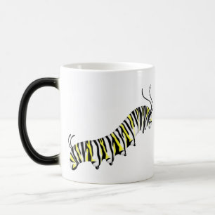 Customizable Cartoon Yellow Caterpillar Drinkware Magic Mug