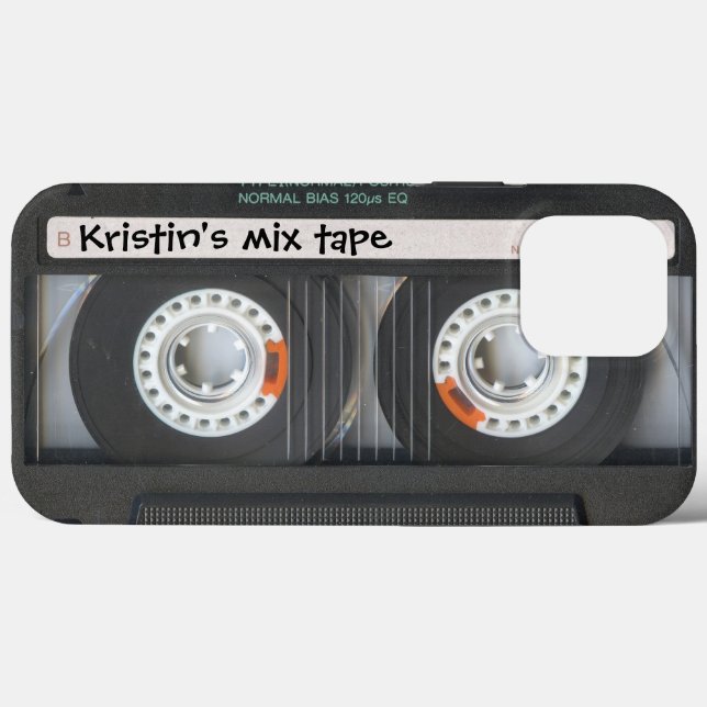 Customizable Cassette Mix Tape Case-Mate iPhone Ca Case (Back (Horizontal))