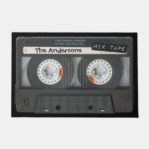 Customizable Cassette Tape Doormat