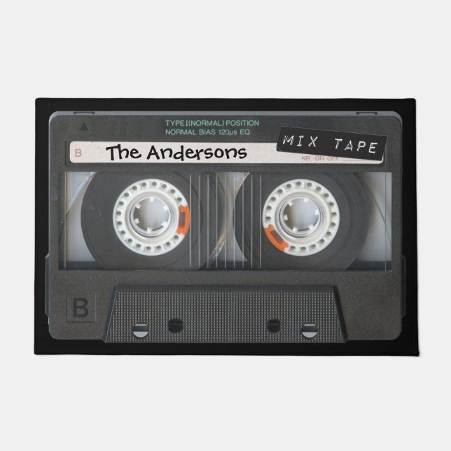 Customizable Cassette Tape Doormat (Front)